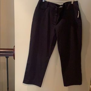 Talbots Signature Navy crop pant